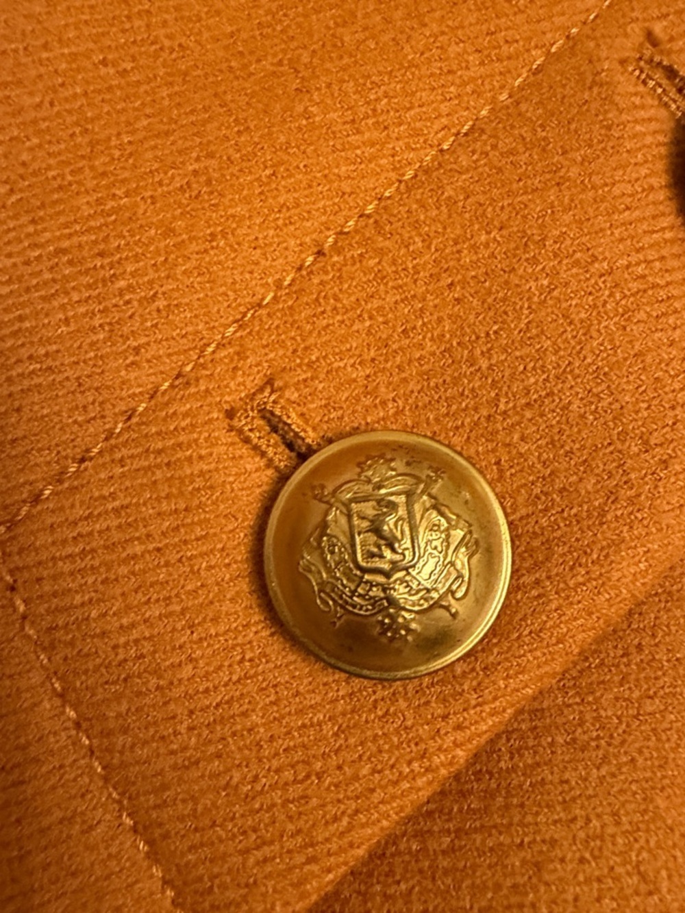 J. Crew A-Line Wool Skirt with Decorative Buttons - Mustard - Picture 4 of 9
